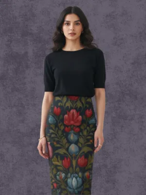 Floral Love Pencil Skirt