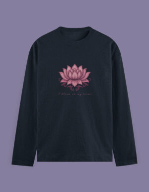 Blooming Lotus Women's Full Sleeve T-Shirt