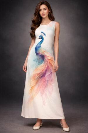 Elegant Peacock Dress