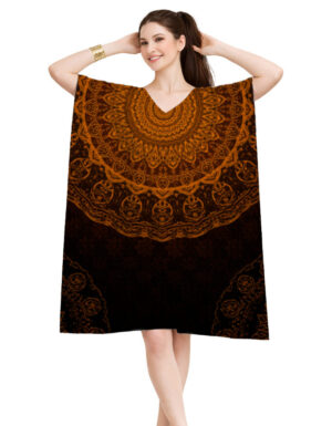 Black Mandala Kaftan