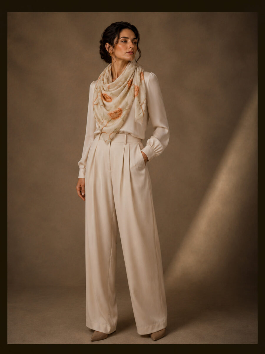 Blessed Signature Scarf – Floral Serenade - Image 3