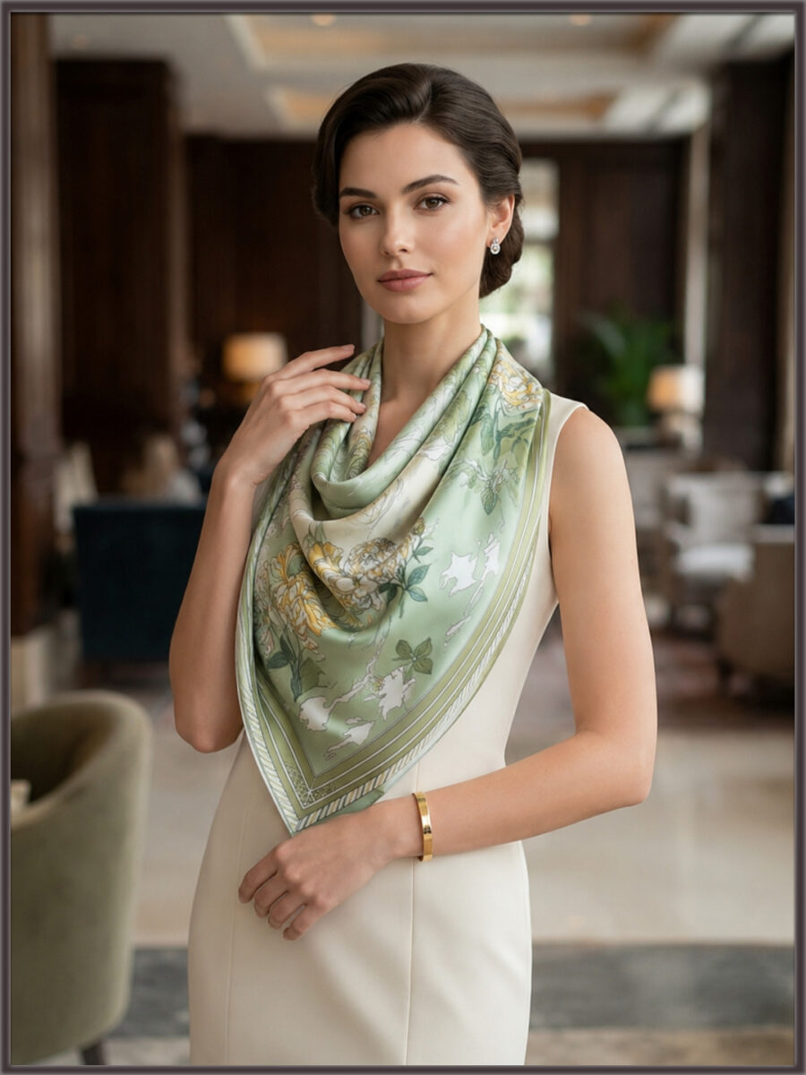 Blessed Signature Scarf – Sage Serenity - Image 3