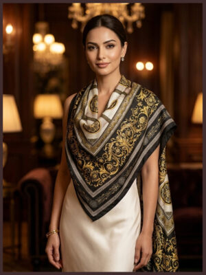 Blessed Signature Scarf – Regal Noir
