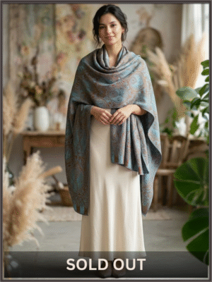 Blessed Signature Scarf – Teal Opulence