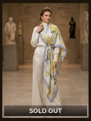 Blessed Signature Scarf – Golden Petaline