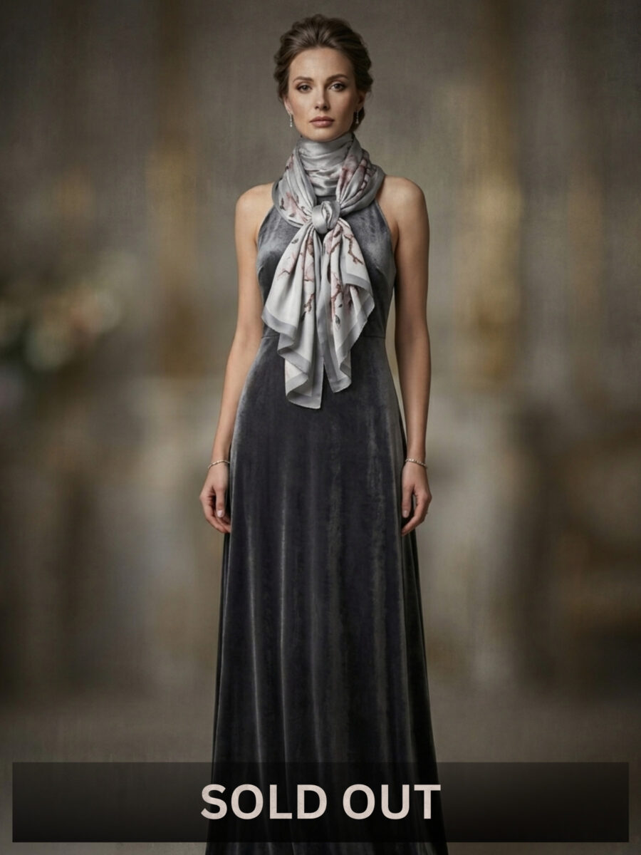 Blessed Signature Scarf – Silver Blossom - Image 2
