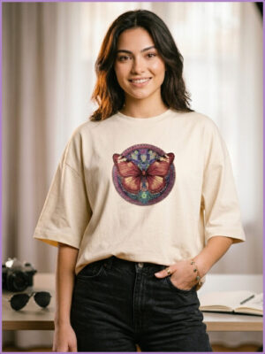 Butterfly Vibe Oversized Tshirt