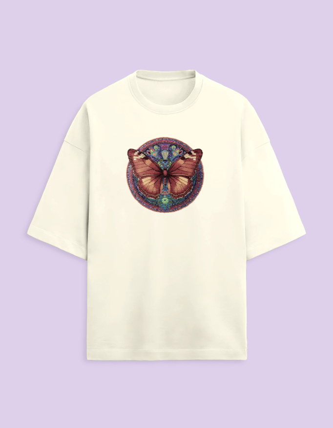 Butterfly Vibe Oversized Tshirt - Image 4