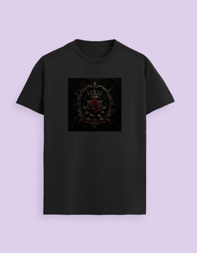 Crown Rose Unisex T-Shirt - Image 2