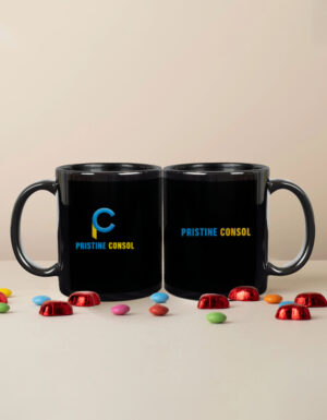 Pristine Consol Black Coffee Mug