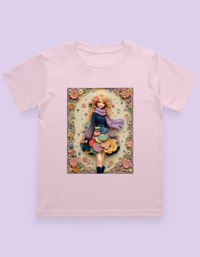 Blessed Girl Kids T-Shirt - Image 5
