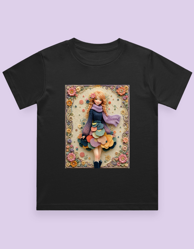 Blessed Girl Kids T-Shirt - Image 2