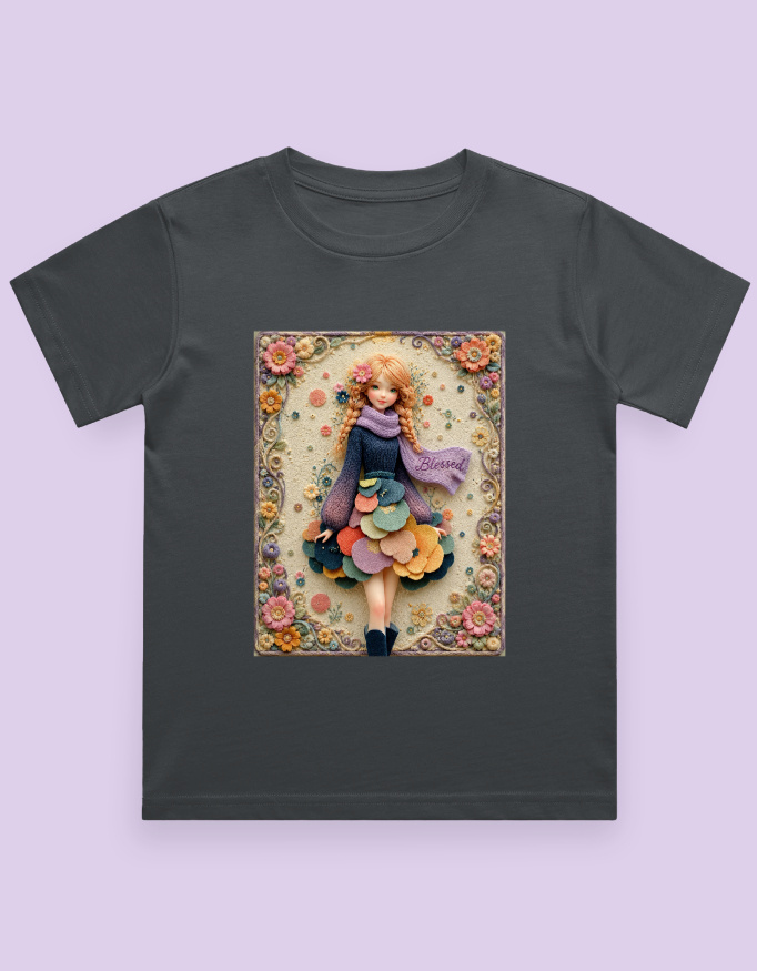 Blessed Girl Kids T-Shirt - Image 4