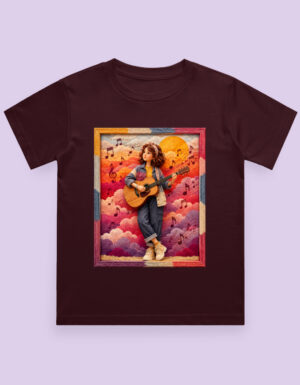 Guitar Girl Kids T-Shirt