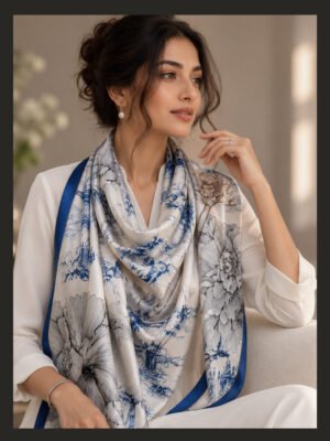 Blessed Signature Scarf – Blue Reverie