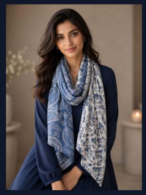 Blessed Signature Scarf – Blue Reverie
