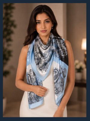 Blessed Signature Scarf – Pure Azure Noir