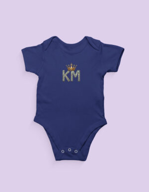 KM (Diamond Crown) Customised Baby Romper