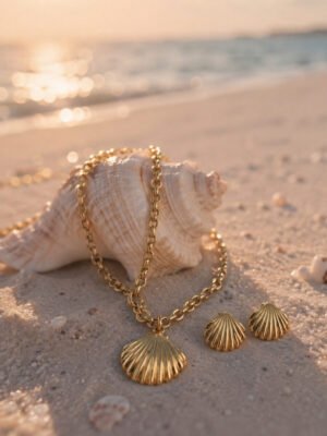 Seashell Pendant Set