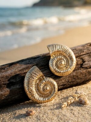 Golden Shell Earrings