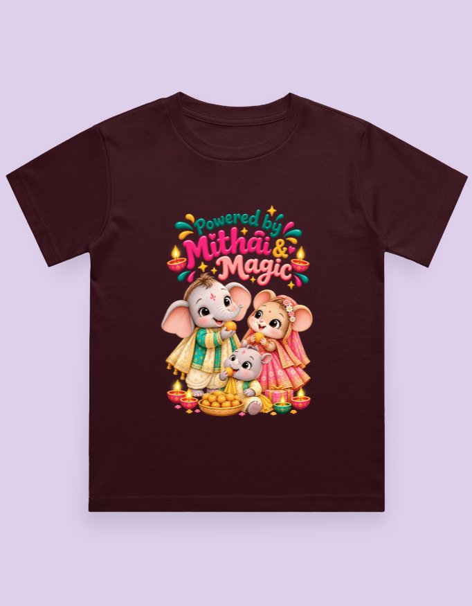 Powered by Mithai Kids T-Shirt - Image 5