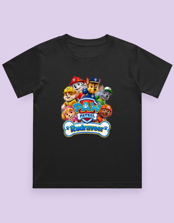 Rudra - Paw Patrol Customised T-Shirt - Image 3