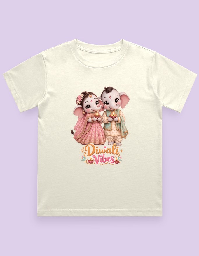 Diwali Vibes Kids T-Shirt - Image 6