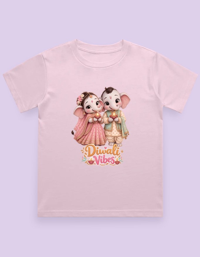 Diwali Vibes Kids T-Shirt - Image 3