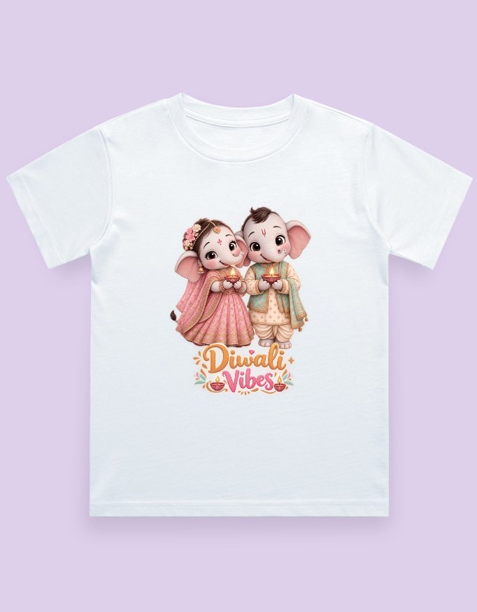 Diwali Vibes Kids T-Shirt - Image 2