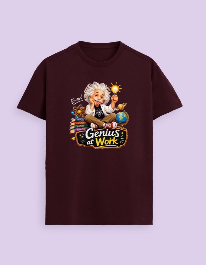 Genius at Work Einstein Unisex T-Shirt - Image 5