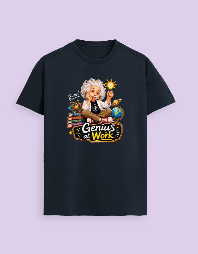 Genius at Work Einstein Unisex T-Shirt - Image 4