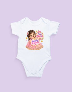Smiling Princess First Diwali Romper