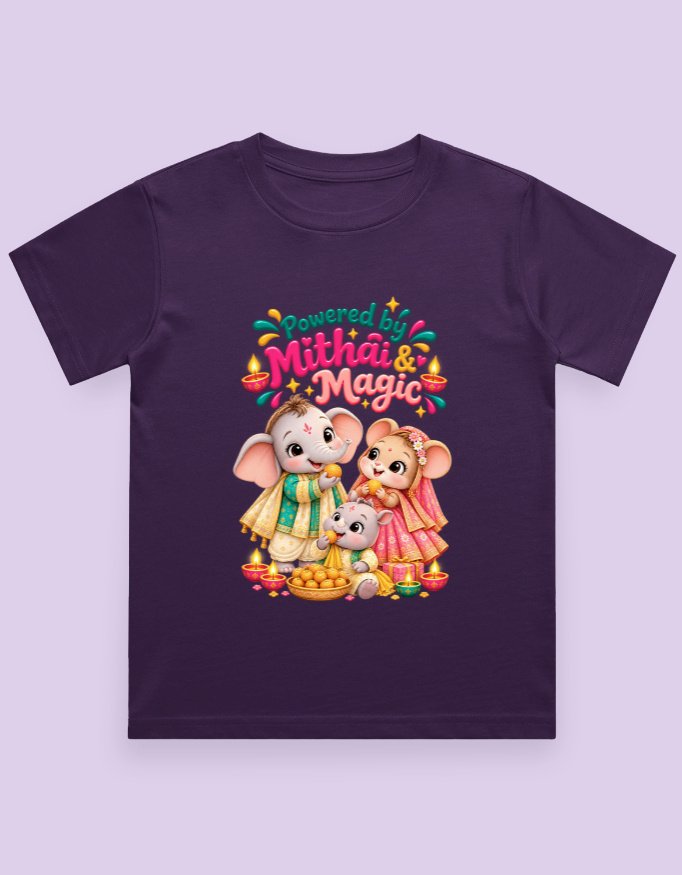 Powered by Mithai Kids T-Shirt - Image 6