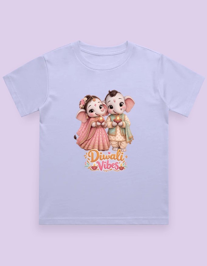 Diwali Vibes Kids T-Shirt - Image 4